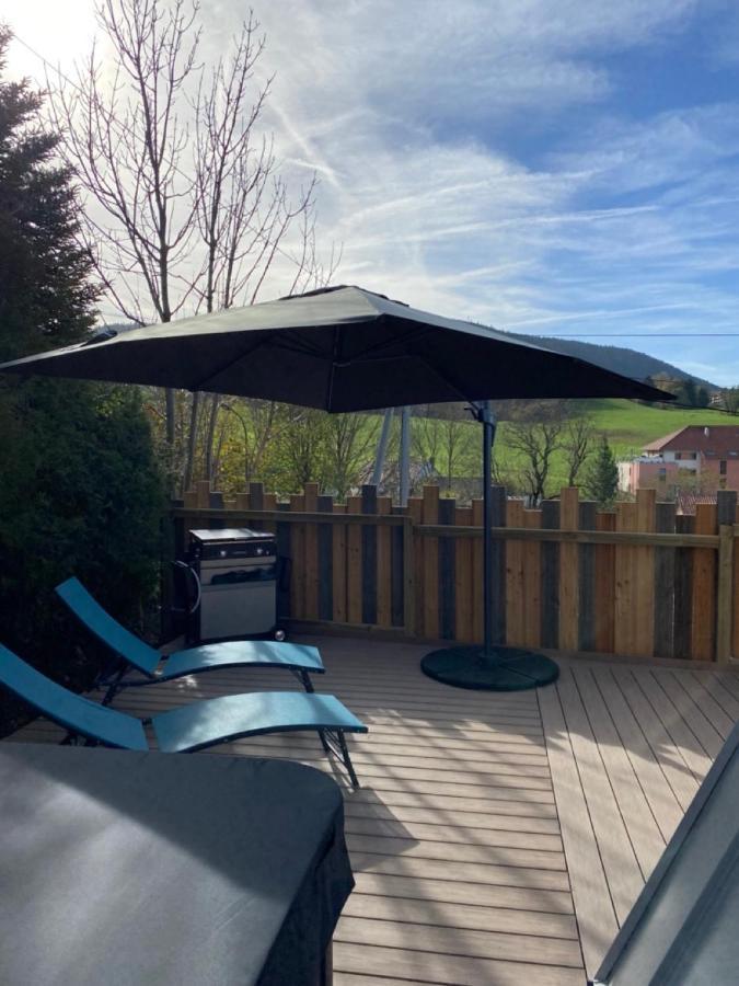 Au-Doux-Altic Chalet Romantique Avec Jacuzzi Et Sauna เมตาบิเย ภายนอก รูปภาพ